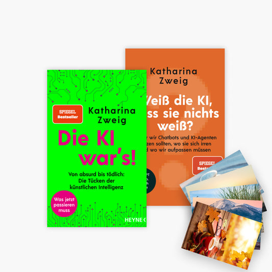 Die KI war's! + Weiß die KI, dass sie nichts weiß? plus 1exklusives Postkartenset