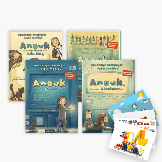 4 schöne Geschichtenbücher von Anouk + 1 exklusives Postkartenset
