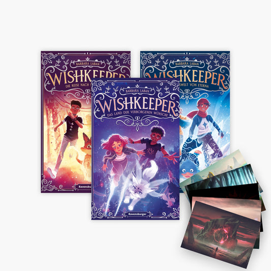 Die Wishkeeper-Reihe Band 1-3 plus 1 exklusives Postkartenset