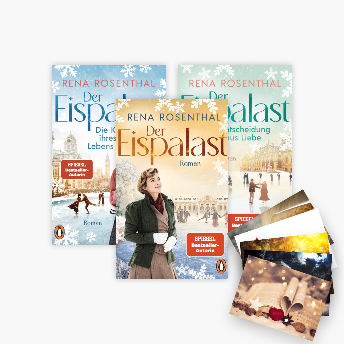 Die Eispalast-Saga Band 1-3 plus 1 exklusives Postkartenset