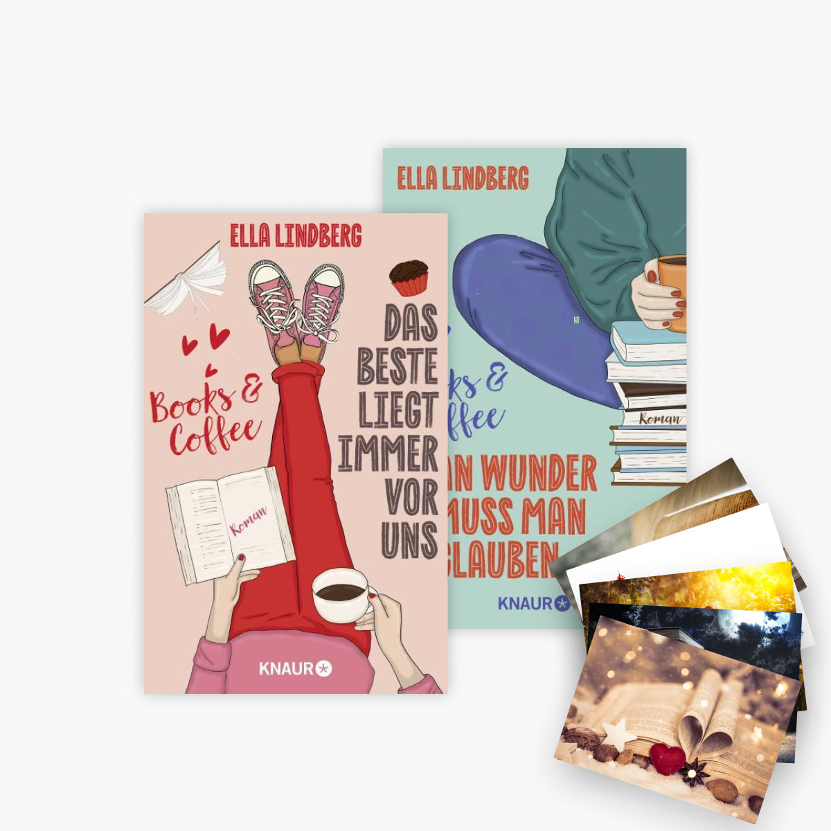 Die Cafe Zuckerzeit-Reihe Band 1+2 plus 1 exklusives Postkartenset