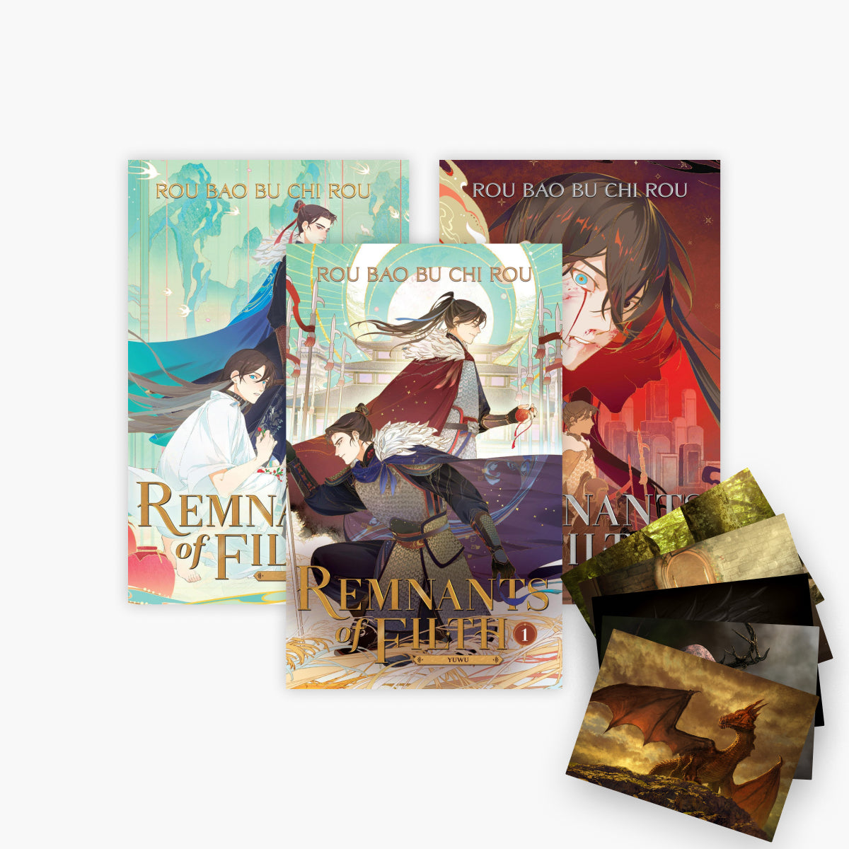 Yuwu - Remnants of Filth-Reihe Band 1-3 plus 1 exklusives Postkartenset