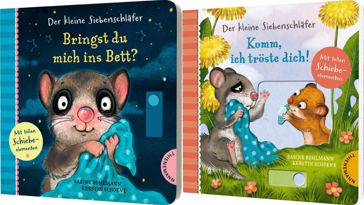 Der kleine Siebenschläfer - 2 Pappbilderbücher im Set plus 1 exklusives Postkartenset