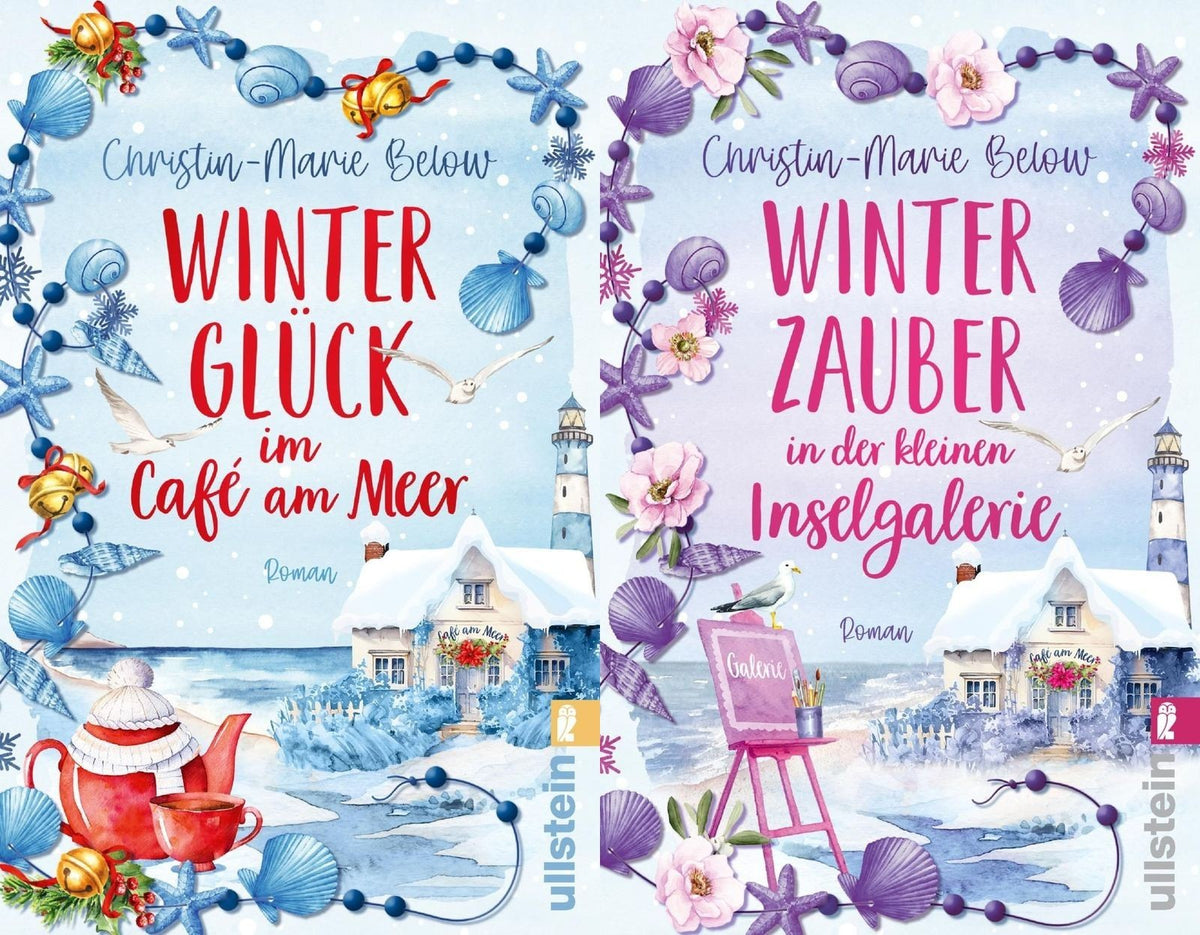 Winterglück im Café am Meer + Winterzauber in der kleinen Inselgalerie + 1 exklusives Stickerset