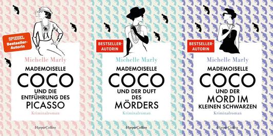 Die Mademoiselle Coco Krimi-Reihe Band 1-3 plus 1 exklusives Postkartenset
