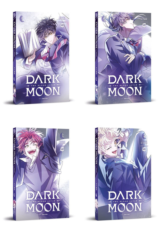 Das Dark Moon - The Blood Altar-Set Band 1-4 plus 1 exklusives Stickerset