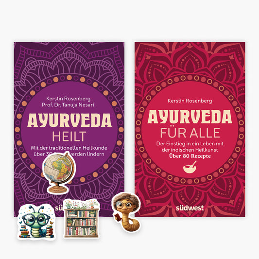 Ayurveda heilt + Ayurveda für alle + 1 exklusives Stickerset