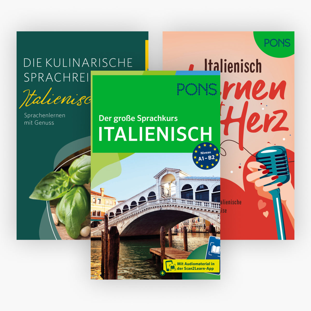 Das große Set zum Italienisch lernen + 1 exklusives Postkartenset