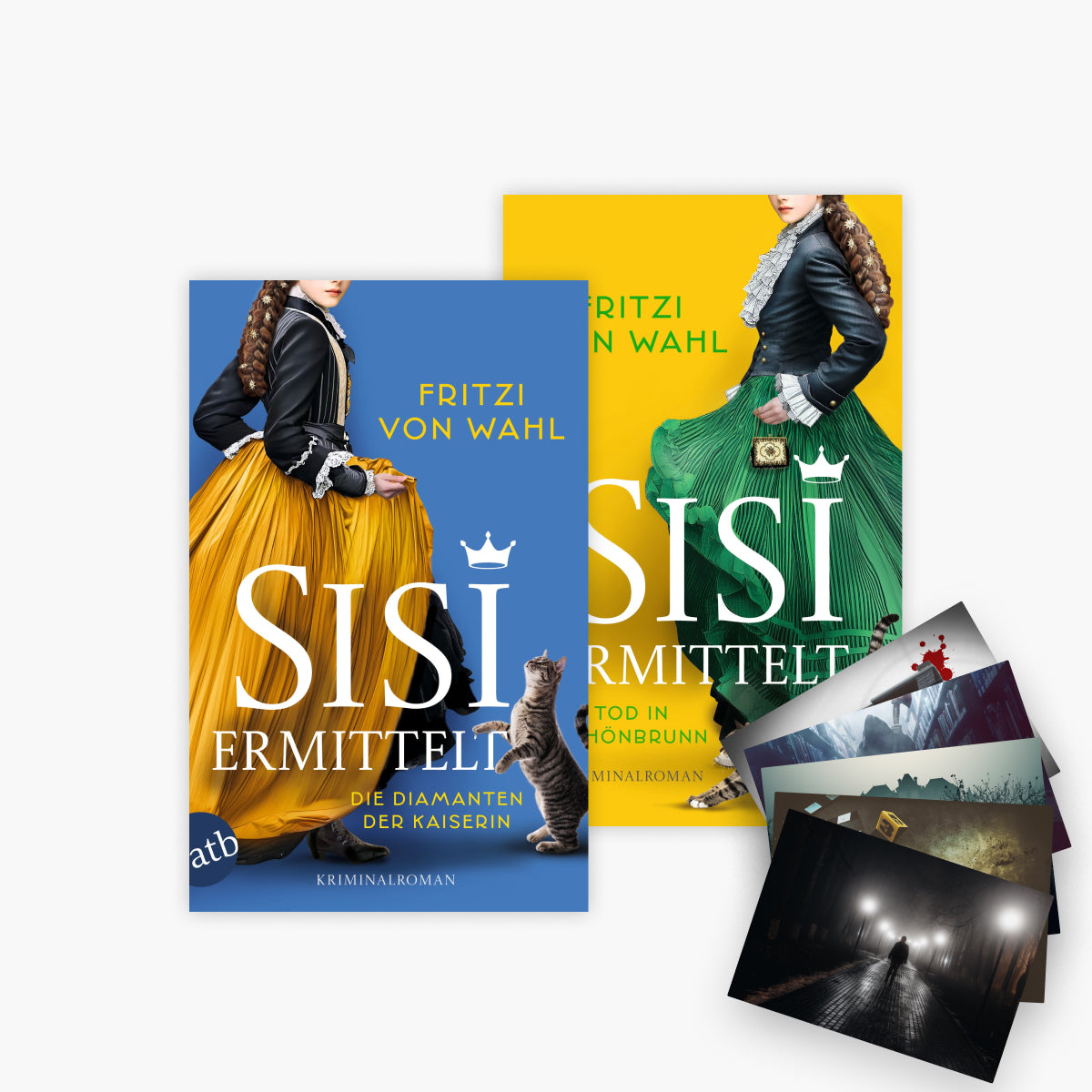 Die Sisi-Krimireihe Band 1+2 plus 1 exklusives Postkartenset