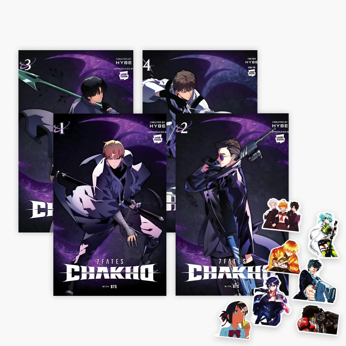 7FATES: Chakho Band 1-4 plus 1 exklusives Stickerset