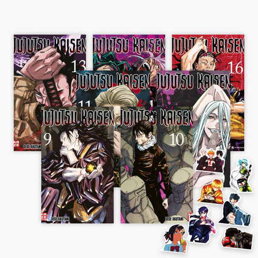 Jujutsu Kaisen in 7 Bänden plus 1 exklusives Stickerset