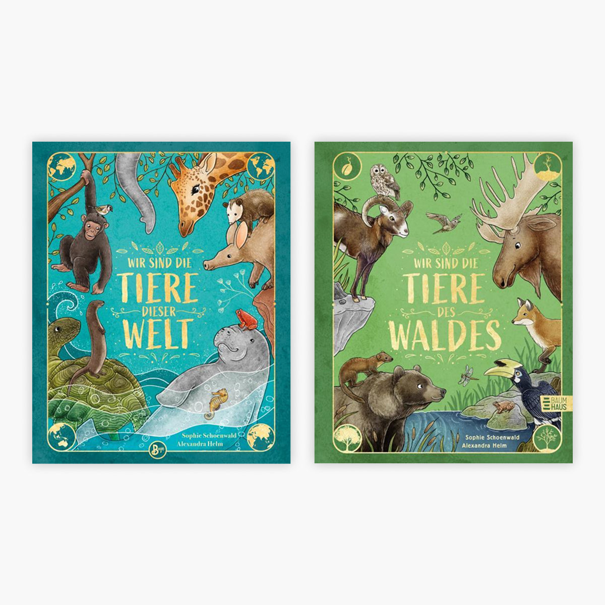 Wir sind die Tiere dieser Welt + Wir sind die Tiere des Waldes + 1 exklusives Postkartenset