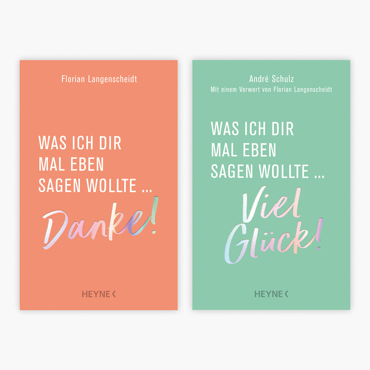 Was ich dir mal eben sagen wollte: Danke + Viel Glück im Set + 1 exklusives Postkartenset