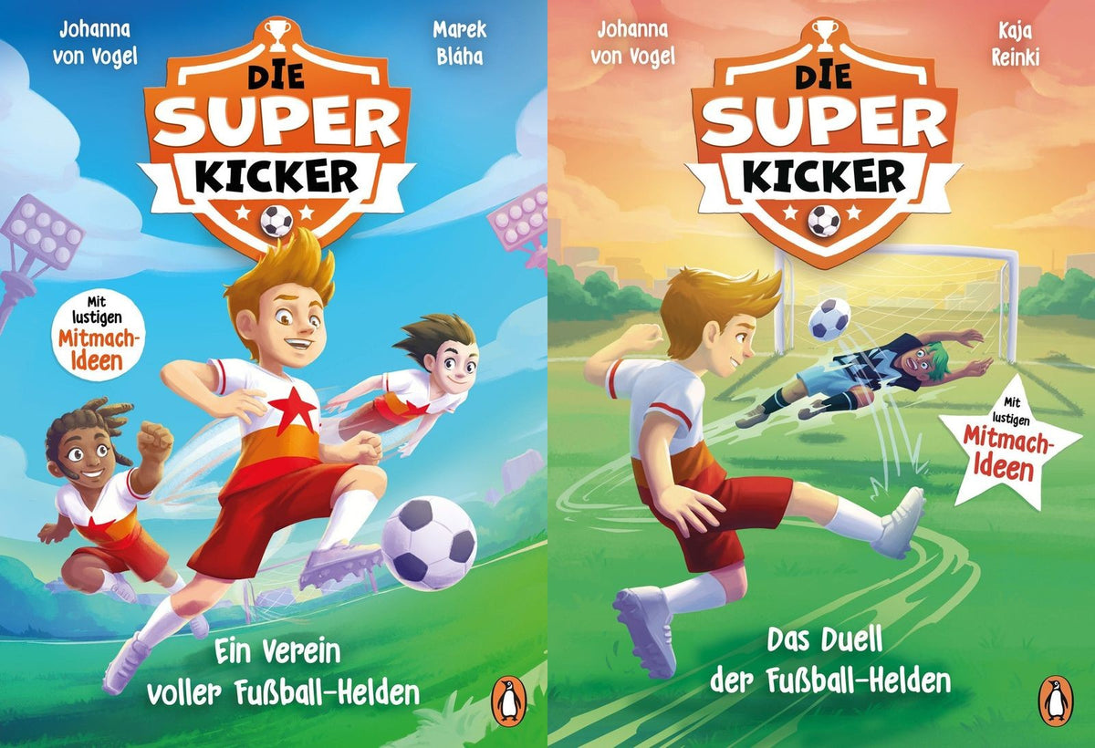 Die Superkicker Band 1+2 plus 1 exklusives Postkartenset