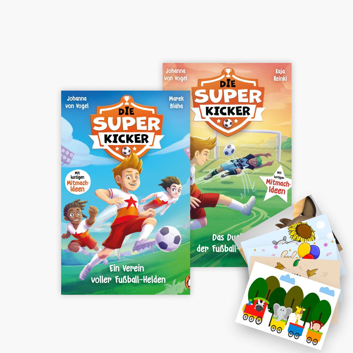Die Superkicker Band 1+2 plus 1 exklusives Postkartenset