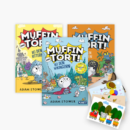 Die Muffin und Tört!-Reihe Band 1-3 plus 1 exklusives Postkartenset