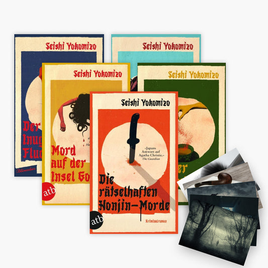 Die Kosuke Kindaichi ermittelt-Reihe Band 1-5 plus 1 exklusives Postkartenset