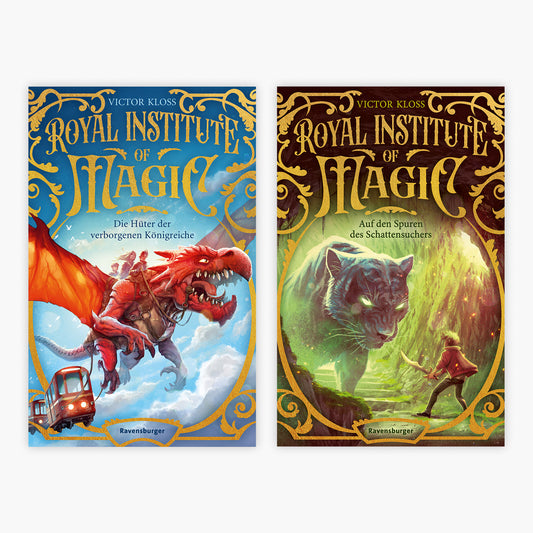 Royal Institute of Magic Band 1+2 plus 1 exklusives Postkartenset