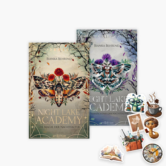 Die Night Lake Academy Dilogie Band 1+2 plus 1 exklusives Stickerset