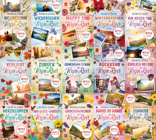 Virgin River: Die Bücher zur Netflix-Serie Band 1-15 plus 1 exklusives Postkartenset