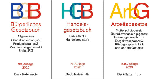 BGB / StGB / ÖffR in der je aktuellen Auflage im Set + exklusive Sticky Notes