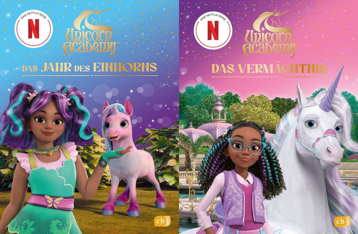 Unicorn Academy- Das Jahr des Einhorns + Das Vermächtnis + 1 exklusives Postkartenset