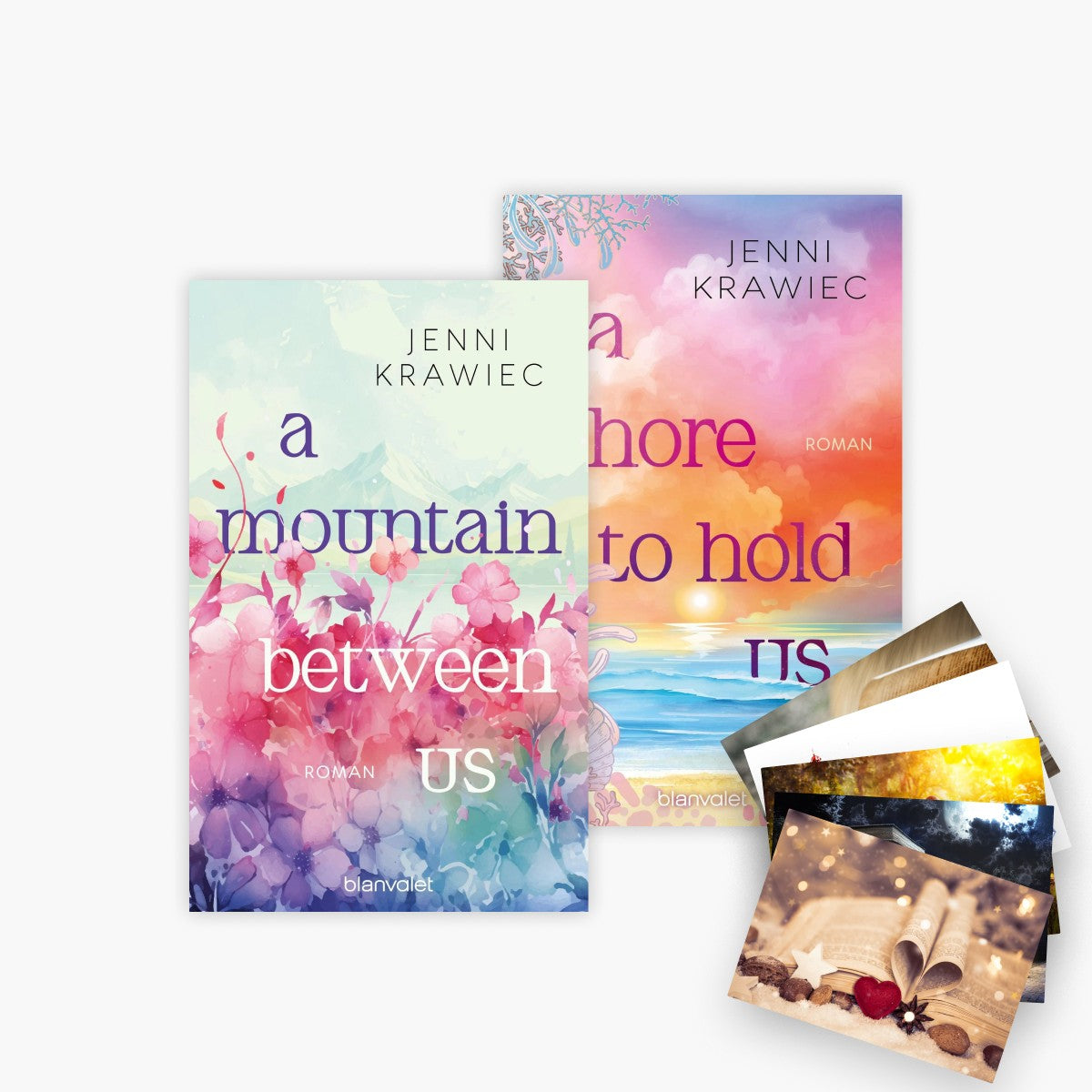 A Mountain Between Us + A Shore to Hold Us + 1 exklusives Postkartenset