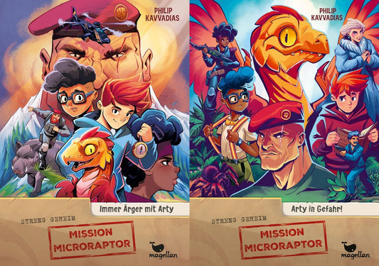 Mission Microraptor Band 1+2 plus 1 exklusives Postkartenset
