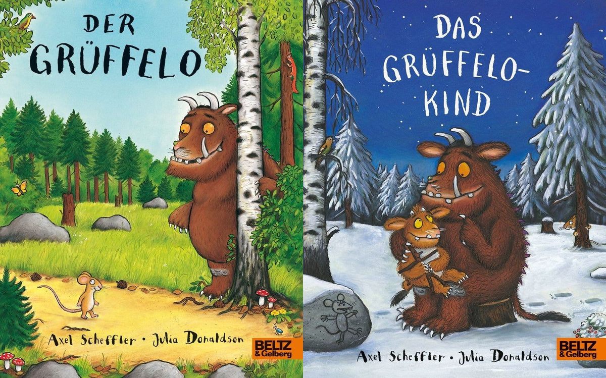 Der Grüffelo + Das Grüffelokind + Grüffelo-Plüschtier + 1 exklusives Postkartenset