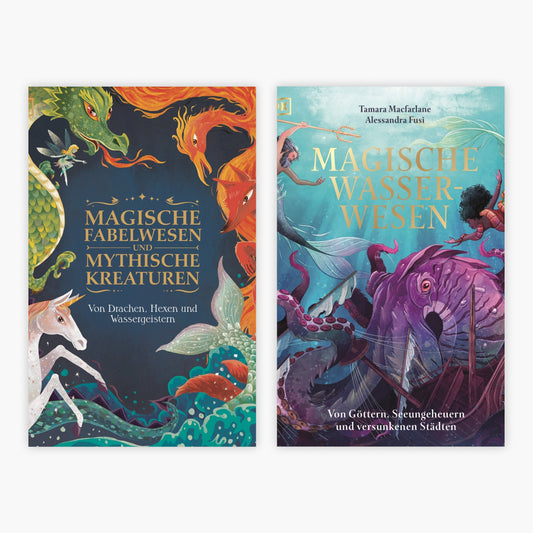 Magische Fabelwesen + Magische Wasserwesen + 1 exklusives Postkartenset