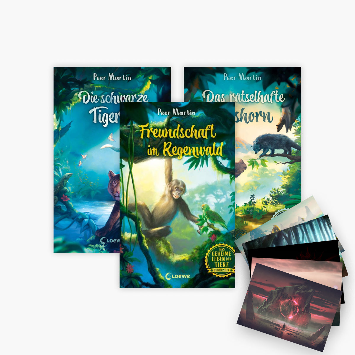 Das geheime Leben der Tiere im Dschungel Band 1-3 plus 1 exklusives Postkartenset
