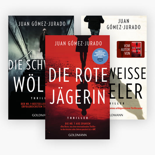 Die rote Königin-Thriller Band 1-3 plus 1 exklusives Postkartenset