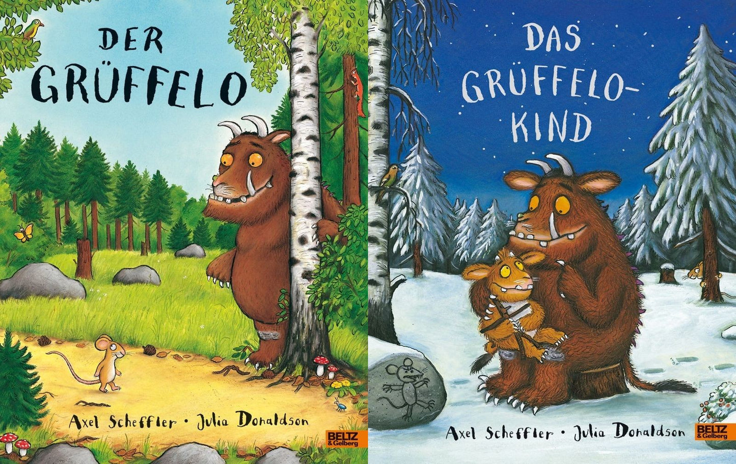 Der Grüffelo + Das Grüffelokind + 1 exklusives Postkartenset