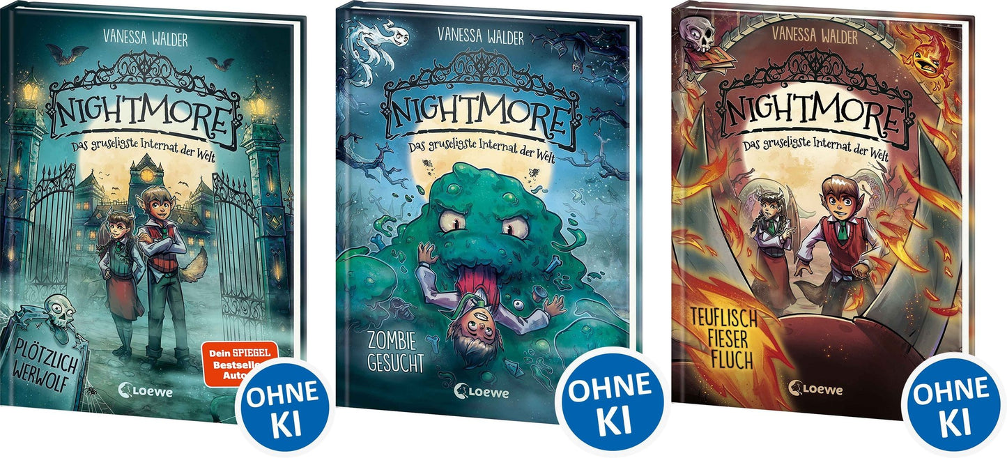Die Nightmore-Reihe Band 1-3 plus ein exklusives Postkartenset