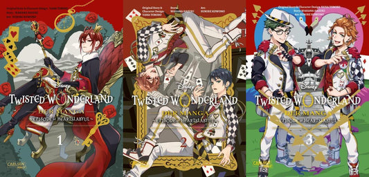 Twisted Wonderland: Der Manga Band 1-3 plus 1 exklusives Postkartenset