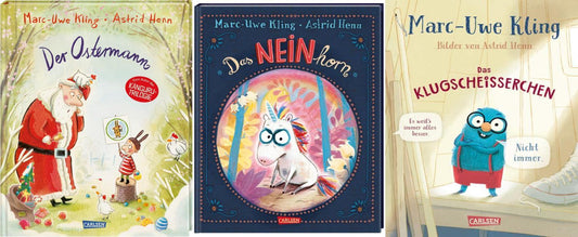 3 schöne Kinderbücher von Marc-Uwe Kling und Astrid Henn im Set + 1 exklusives Postkartenset