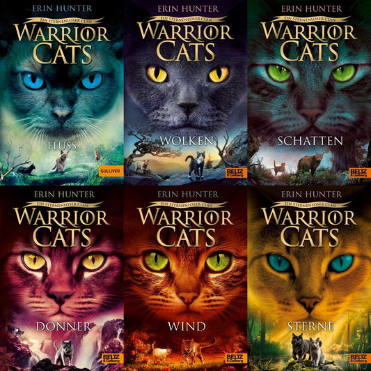Warrior Cats Staffel VIII Band 1-6 plus 1 exklusives Postkartenset