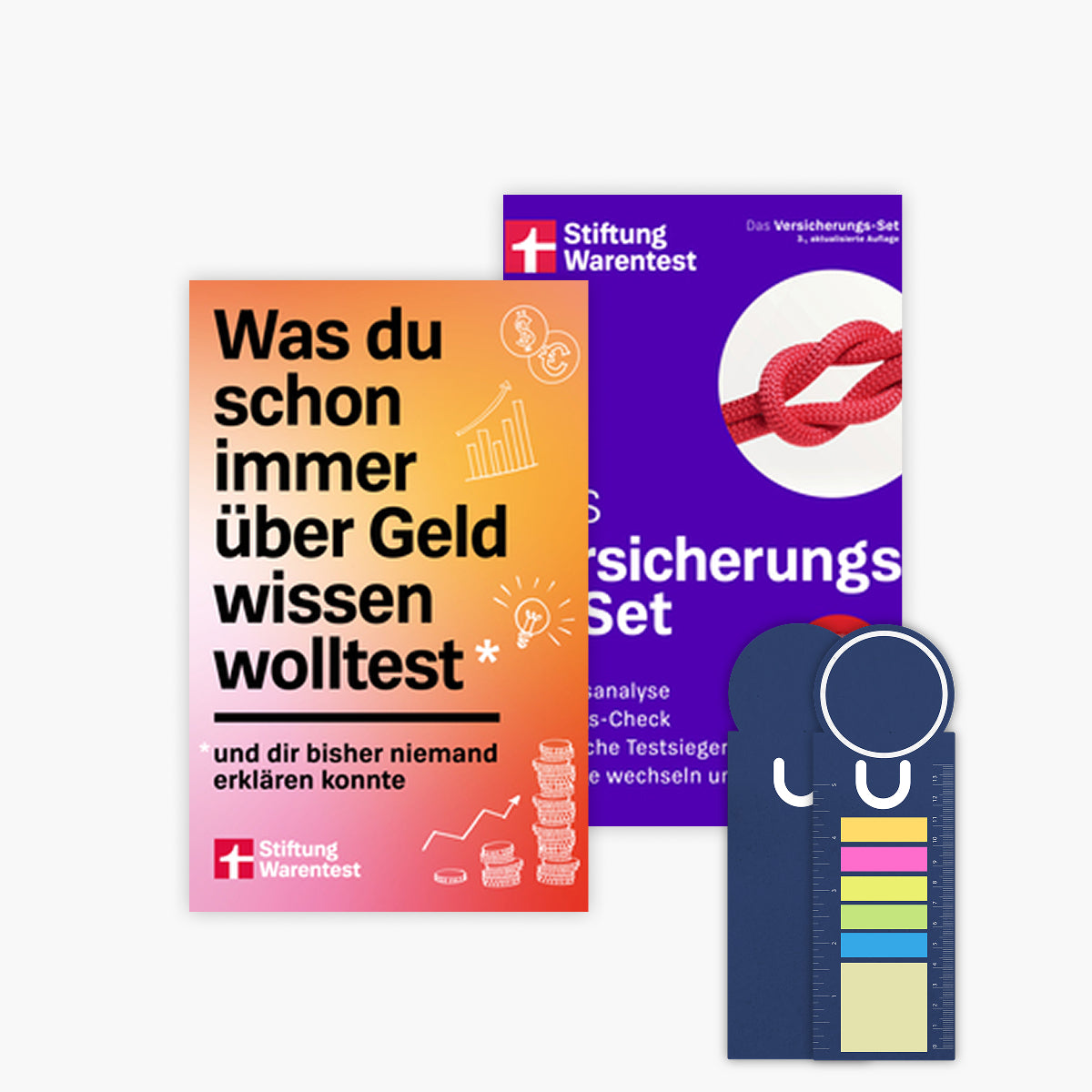 Was du schon immer über Geld wissen wolltest + Das Versicherungs-Set + exklusive Sticky Notes