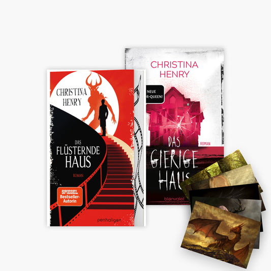 Das Horror-Buch-Set: Das flüsternde Haus + Das gierige Haus + 1 exklusives Postkartenset