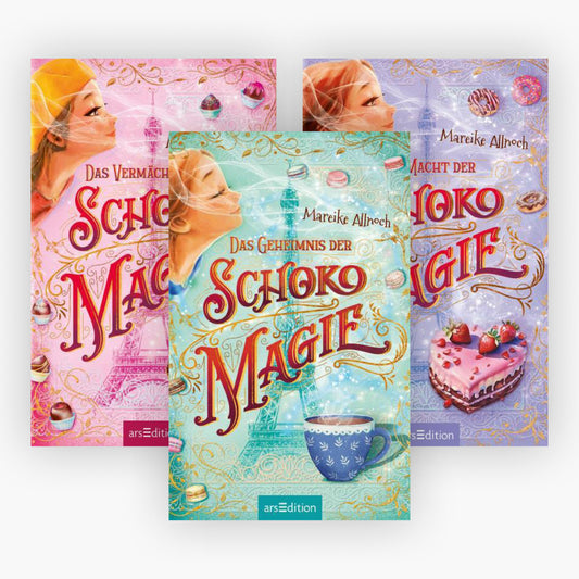 Die Schokomagie-Reihe Band 1-3 plus 1 exklusives Postkartenset