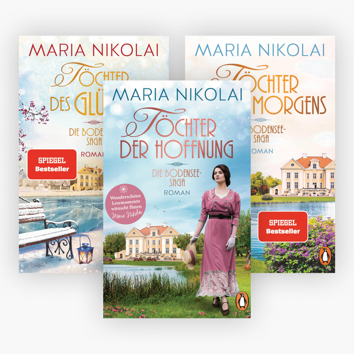 Die Bodensee-Saga Band 1-3 plus 1 exklusives Postkartenset