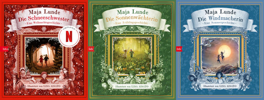 Die Schneeschwester + Die Sonnenwächterin + Die Windmacherin von Maja Lunde + 1 exklusives Postkartenset