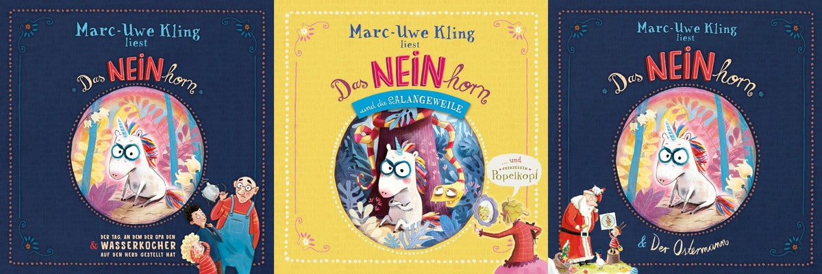 3 schöne Hörbücher vom NEINhorn + 1 exklusives Postkartenset