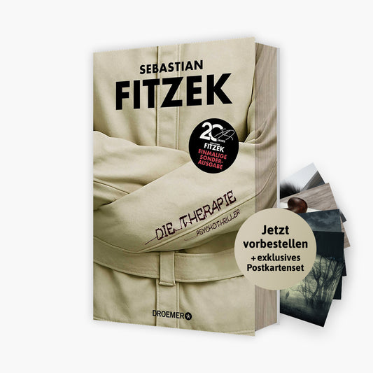 Sebastian Fitzek: Die Therapie als limitierte Sonderausgabe + 1 exklusives Postkartenset