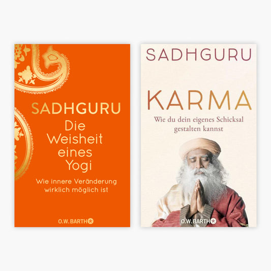 Die Weisheit eines Yogi + Karma von Yoga-Meister Sadhguru + 1 exklusives Postkartenset
