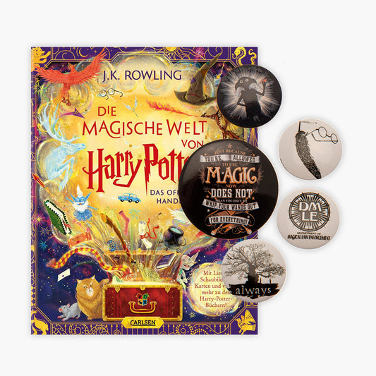 Das offizielle Harry Potter Handbuch - Die magische Welt von Harry Potter + 1 original Harry Potter Button