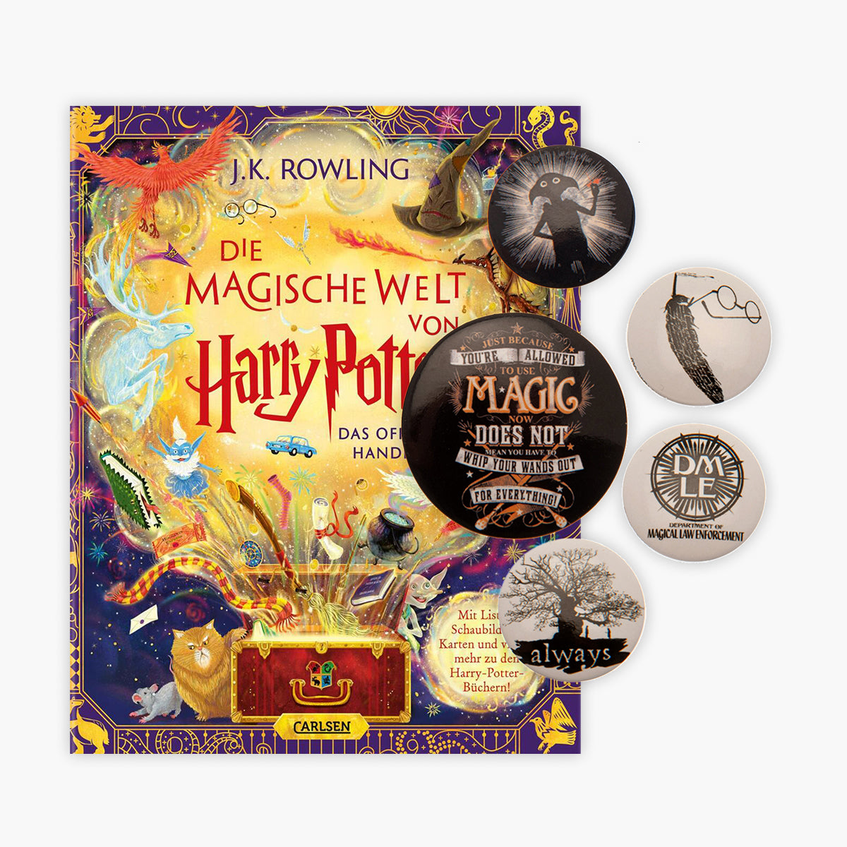 Das offizielle Harry Potter Handbuch - Die magische Welt von Harry Potter + 1 original Harry Potter Button
