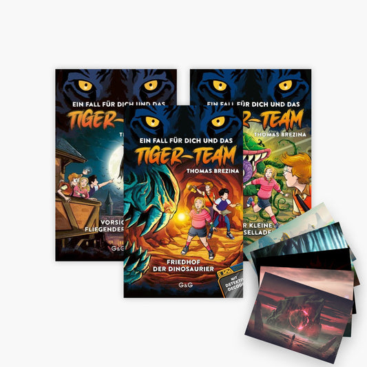 Das Tiger-Team-Set 3 Bände + 1 exklusives Postkartenset