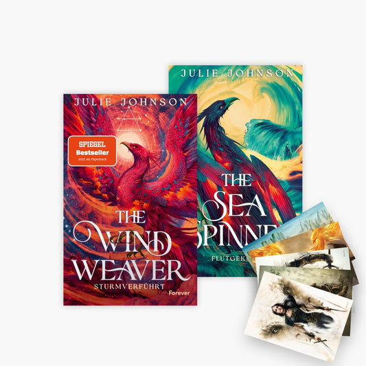 Die Wind Weaver-Trilogie Band 1+2 plus 1 exklusives Postkartenset