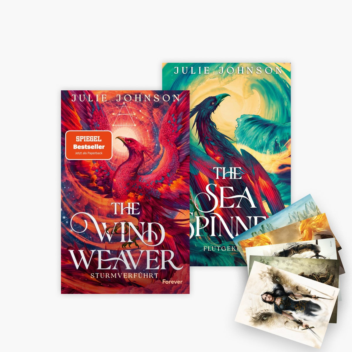 Die Wind Weaver-Trilogie Band 1+2 plus 1 exklusives Postkartenset